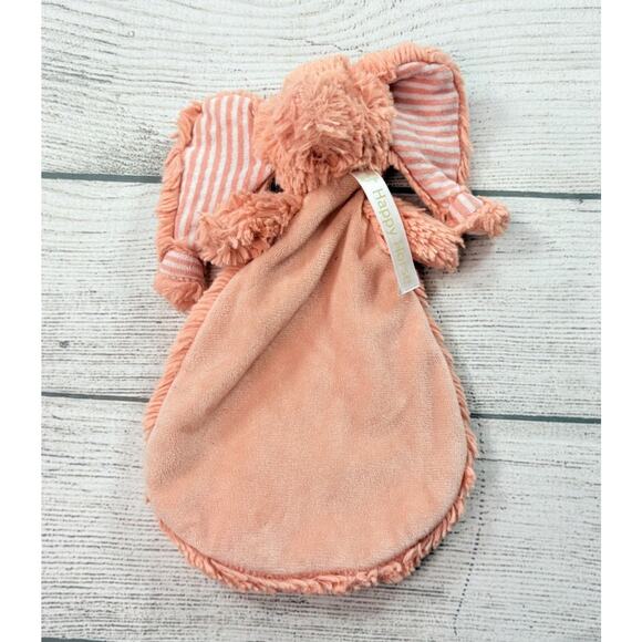 Happy Horse Emily Elephant Tuttle Lovey Plush Pink Soft Security Blanket - Picture 2 of 6